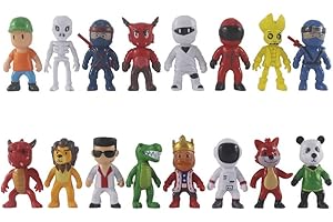 Luxetoys Stumble Guys Toys Stumble Guys Mini Figuren Set Stumble Guys Statue Modelle PVC Dekoration Sammlung (16pcs/Set), 16 Stück/Set