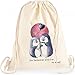 Produktbild Pinguin Familie Nigel Turnbeutel Die Gedanken sind frei natur