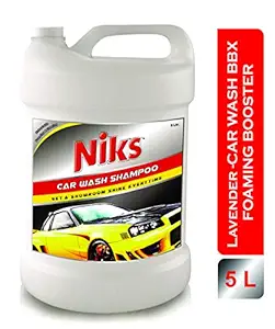 Niks Car Wash Foaming Shampoo - with Extra Thickness Formula (5 Liters)
