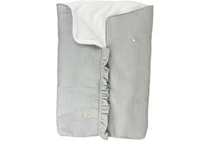 Cosamui Arrullo o Saco para Capazo Universal Bebé - Cálido y Suave, Ideal para Invierno y Entretiempo, Compatible - Jané - Inglesina -Bugaboo -Maxi Cosi (Waffle Gris, 0-6 Meses, Invierno)