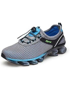 GOMNEAR Herren Sneakers Bequeme Freizeit Atmungsaktives Schnürer Profilsohle Sportschuhe Laufschuhe Mesh Running...