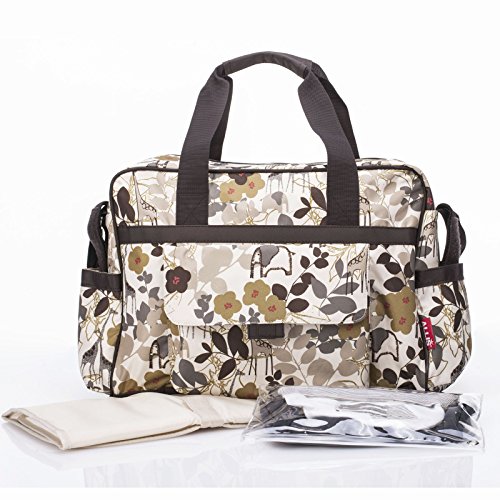 New Allis Fashion Tote Changing Bag - Beige