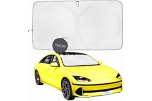 Kinder Fluff Parabrezza Parasole | Copertura Parasole Pieghevole per Parabrezza in Tessuto Oxford e Blocco del 99% dei Raggi UV | Schermo per Finestrini Auto e Accessori Interni Carro - M (155x81cm)