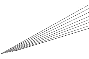 QUARKZMAN 8 Pièces Barre en Fibre de Carbone, 0.5mm x 150mm Tige de Carbone pour avion RC, Bricolage, Cerf-Volant, Tube d'Aile de Quadricoptère, Réparation de Bras