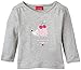 SALT AND PEPPER Baby Girls NB Longlseeve L.friends Igel Plain Crew Neck Long Sleeve Long Sleeve Top, Grey (grey-melange 203), 0-3 Months (Manufacturer size: 62)