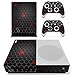 Produktbild DOTBUY Xbox ONE S Design Folie Vinyl Aufkleber für Konsole + 2 Controller + Kamera Skin Sticker Set (Dark Honeycomb)