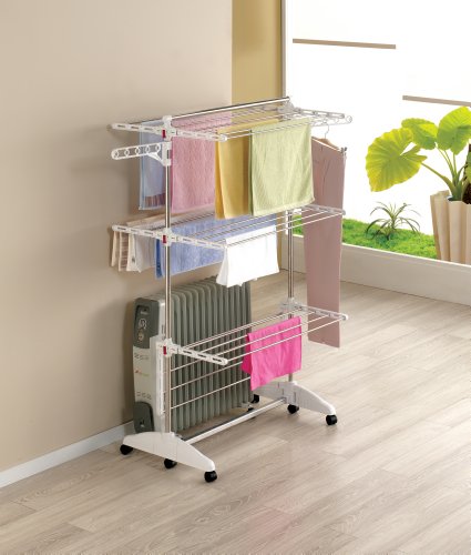 Hanuri One Touch Wäscheständer / Wäschetrockner / Variabel klappbar / Fußrollen - 20