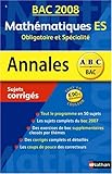 Image de Mathématiques ES : Sujets corrigés