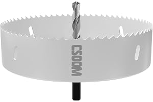 CSOOM Bimetall hålsåg, M42, 165 mm, vit, för borrning i trä, plast, gips och plåt