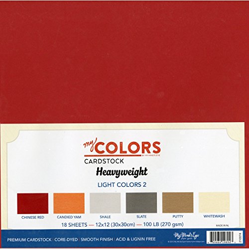 Mis Colores Cardstock 12 x 12-Inch - Juego de luz Colores Heavyweight Número 2 cartulina Bundle, Multicolor