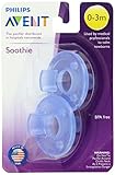 Philips 2 Pack AVENT Soothie Pacifier, Blue, 0-3 Months