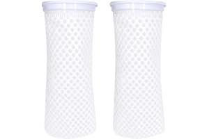AYWFEY 2 PCS 4inch 150 Micron Calzini Filtro Acquario, Acquario 3D a Nido d'Ape Design Filtro calzino,calzino Anti-trabocco per Acquario Uso in Acqua Dolce stagni d'Acqua salata pozzetti