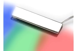 kalb Material für Möbel led RGB iluminación de bordes de vidrio iluminación de baldas de vidrio iluminación de vitrinas clip vidrio, selección: set de 6