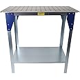 MegaMaxx Steel Tig Welding Table with Bolt Down with 91 Holes for Jigs, Workshop, Garage, Shed, Factory, Workspace - 5mm Thick Durable, Welder, Trolley, Mig, Bench, Work, Metal, Tools, Workbench