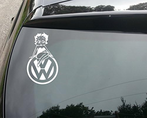 VW Sexy Betty Boop Funny Car/Bumper Vinyl Decal Sticker 150mm