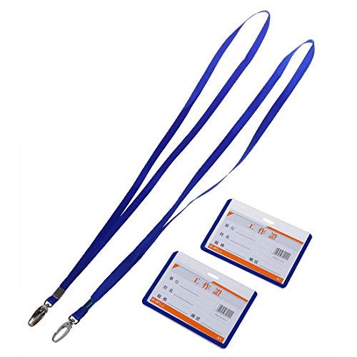 SODIAL R 2pzs Sostenedor de tarjeta de insignia de nombre de identificacion B8 horizontal del acollador azul de oficina de escuela reviews SODIAL R 2pzs Sostenedor de tarjeta de insignia de nombre de identificacion B8 horizontal del acollador azul de oficina de escuela