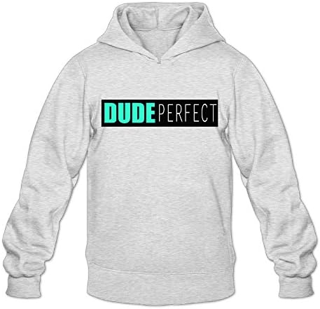 Dude Perfect Logo3 Personalize Hooded Sweatshirts For Teen -  Grey - 