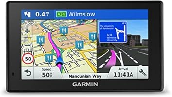 Garmin DriveSmart 50LM 5 inch Satellite Navigation with Lifetime Map Updates for UK, Ireland and Western Europe, Bluetooth