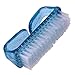 SODIAL(R) Clear Blue Handle Nail Manicure File Cleaning Brush