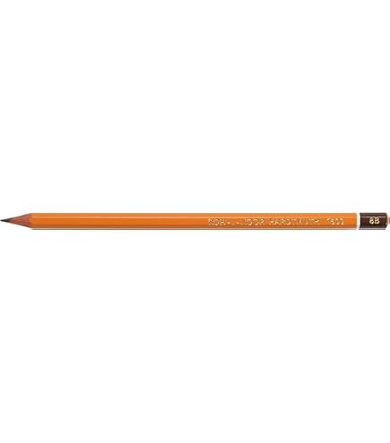 Koh-I-Noor 1502 Art - 12 gele potloden/grafietpotloden - hardheidsgraad 8b-2h
