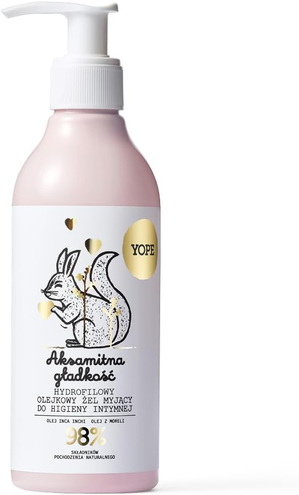 Gel Íntimo Hidrofílico Oleoso - Limpieza Íntima Suave - Aceites Naturales Albaricoque Macadamia Argán Almendras - Hidratante y Nutritivo - Vegano - Dermatológicamente Testado - Sin Crueldad - 250 ml