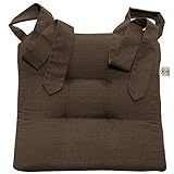 JEMIDI Stuhlkissen Sitzkissen mit Schleifenband Stuhlkissen für Esszimmer mit Schleife Stuhl Kissen Stuhlauflage Rattanstühe Extra Dick und Bequem Leinenlook (Braun) JEMIDI Stuhlkissen Sitzkissen mit Schleifenband Stuhlkissen für Esszimmer mit Schleife Stuhl Kissen Stuhlauflage Rattanstühe Extra Dick und Bequem Leinenlook (Braun)