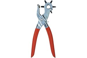 SHSHbuy Perforatrice à Main,Cuir Poinçon Pince,Ceinture Puncher Trou Perforateur pour Papier,Carte,Ceinture,Bracelet de Montre,Poinçons 2-4.5mm