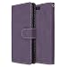 Produktbild Huawei P10 Plus Hülle, Chreey Matt Leder Tasche Retro Handyhülle Magnet Flip Case mit Kartenfach Geldbörse Schutzhülle Etui [Lila]