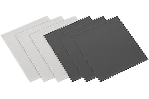 wilcractk 6 Mikrofaser Brillenputztücher, Brillenputztücher Mikrofaser Reiniger für Telefonbildschirme, Gläser, Elektronische Geräte (6er Pack, 15x15 cm)