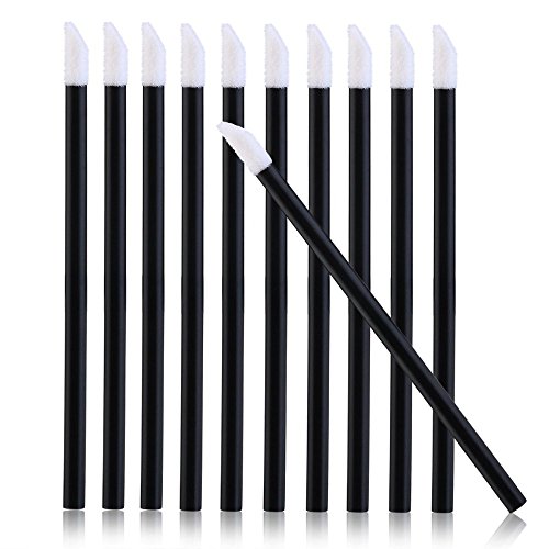 Gopsire 100 Pieces Disposable Lip Brushes Lipstick Gloss Wands Applicator Makeup Tool Kits