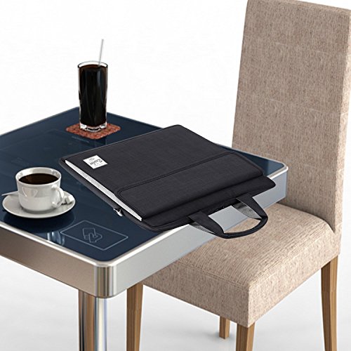 Rawboe® 13 -13,3 Zoll MacBook Pro Retina intelligente neue Art-Oxford-Gewebe Multi Functional eleganten, tragbaren Laptop-Tasche Laptop-Hülle für Mann / Frau Tragetasche Messenger Bag Schulter-Aktenkoffer Handtasche für MacBook Air / Oberflächen Pro 4 / Laptop / Notebook / ipad / Tablet / MacBook / Ultrabook / Computer für Apple / Acer / Asus / Dell / Fujitsu / Lenovo / HP / Samsung / Sony / Toshiba mit Schulterriemen und mehrere Taschen – Schwarz - 8