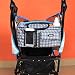 Damero Pram Buggy Buddy Stroller Organiser Storage Bag with Shoulder Strap, Great for Bike or Car Seat Organiser, Gray Dots