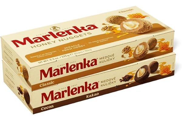 MARLENKA DuoPack honungsbollar klassisk och kakao - 2 x 235 g