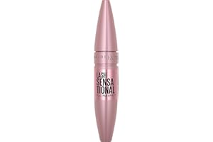 Maybelline New York, Máscara de Pestañas Volumen definido, Lash Sensational, Fórmula con rosa mosqueta, Tono: Black, 9,5 ml