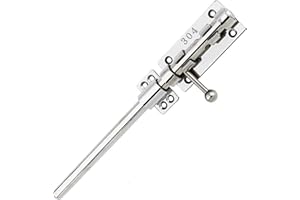 FITHACE Schieberiegel-Torriegel 304-Edelstahl-Laufriegelriegel robustes Türsicherheitsschloss verdickte Türriegel-Hardware mit Befestigungsschrauben für Scheunenzaun Schuppen Keller 30cm