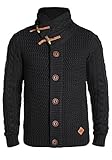 rejilla gruesa de punto Redefined Rebel Mitchell Cárdigan Chaqueta De Punto Grueso para Hombre, tamaño:M, Color:Black