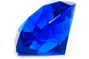 Eterspr 50mm Diamante Sintetico Blu, Artificiale Diamante Cristallo, Blu Pietra Diamante Cristallo Fermacarte, per Decorazioni per Matrimoni, Decorazioni per Feste, Decorazioni per Vetrine (Blu)