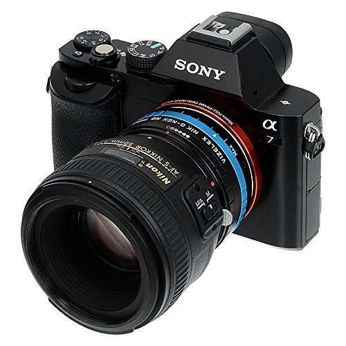 Fotodiox Vizelex ND Throttle Adaptateur d objectif Nikon G avec Filtre pour Appareil Photo Sony Noir