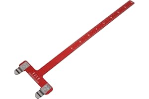 Asixxsix Arco de Tiro con Arco Cuadrado en Forma de T, Regla Escuadra, Herramienta de Medición de Cuerda, Kit de Torneado de Arco para Arco Recurvo y Accesorios para Arco Compuesto