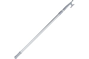 HERM SPRENGER Sprenger Crochets télescopiques pour Bateau en Aluminium anodisé I Compact, verrouillable et Extensible, 120-205 cm, Ø 30 mm I Flottant et résistant à l'eau de mer
