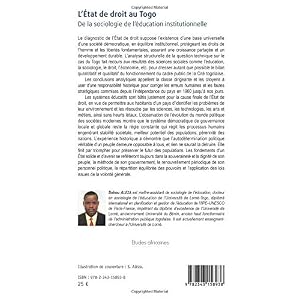 L'état de droit au Togo: De la sociologie de l'éducation institutionnelle