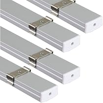 Aluminium-Profile Für LED-Streifen – 10x 1 Meter, Mit Diffusor & Montagezubehör, Ideal Für Möbel & Decken