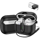 Rongep Samsung Galaxy Buds 3-Pro-3 FE i&ccedil;in Lock-Stant Kulaklık Kılıfı Tek Par&ccedil;a Dizayn &Ccedil;izilme ve Darbe &Ouml;nleyici Buds 3 Pro K