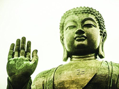 Tim Martin Tian Tan Buddha, Hong Kong 60x80cm Canvas Print, Multi-Colour