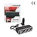 Produktbild 3-fach Auto Zigarettenanzünder Steckdose Verteilerstecker, 12/24 V, Splitter mit 500 mA USB-Anschluss, mit Verlängerungskabel
