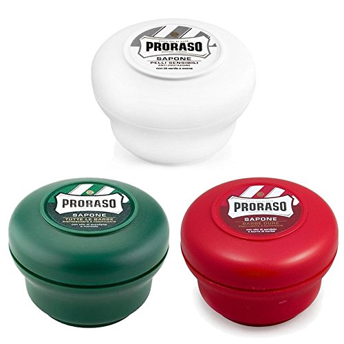 Proraso Shaving Soap Bowl Mixed Triple Pack - 3 x 150ml bowl ...