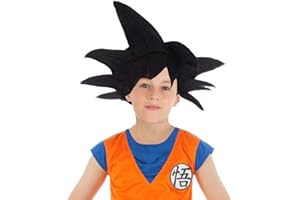 Perruque noire Goku Saiyan Dragon ball Z enfant - Noir - Taille Unique