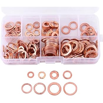 Kit Guarnizioni Freno Moto – 5 Bulloni Banjo M10x1,25 E M10x1,0 Con 10 Rondelle Di Tenuta In Ferro
