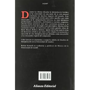 La interpretación histórica de la música : una introducción (Alianza Música (Am))