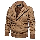 Luckycat Herren Winter Military Bekleidung Pocket Tactical Outwear verdickter Kaschmirmantel Winterjacke Steppjacke Daunenjacke Parka Mäntel Jacken